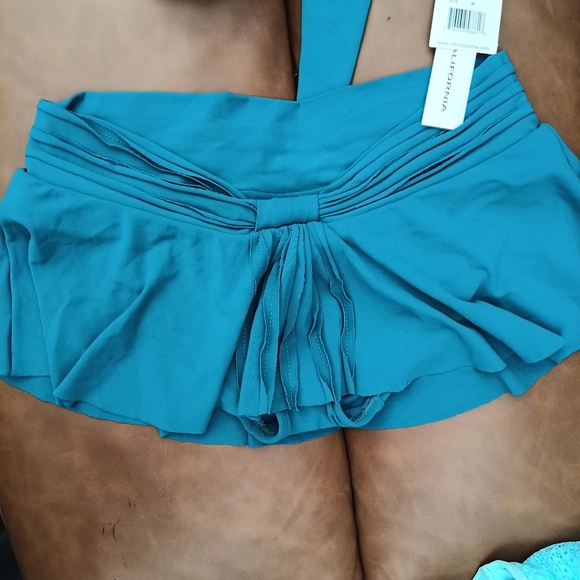 NWT Robin Piccone Bandeau Bikini Top & Swim Skirt - Picture 4 of 6